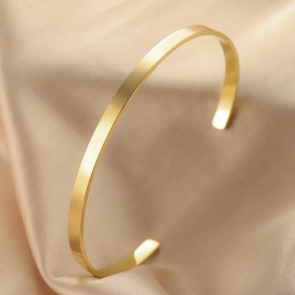 316L Stainless Steel Adjustable Cuff Bracelets for Women… –… – Image 5