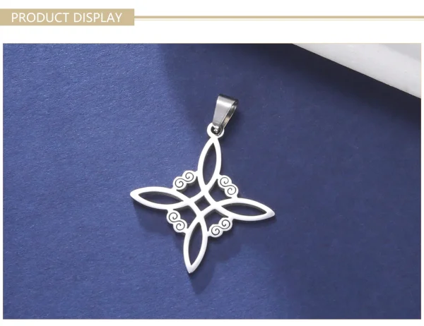 Witch Knot Charms for Necklace Jewelry Making Stainless… – Rune… – Image 15
