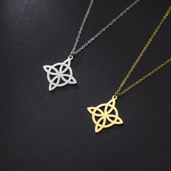 Collier pendentif nœud de sorcière pour femme, tour de… – Chant… – Image 21