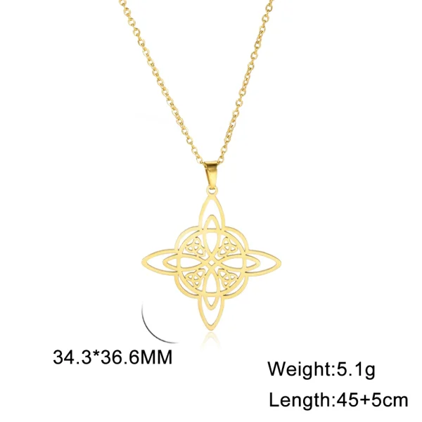 Collier pendentif nœud de sorcière pour femme, tour de… – Chant… – Image 7