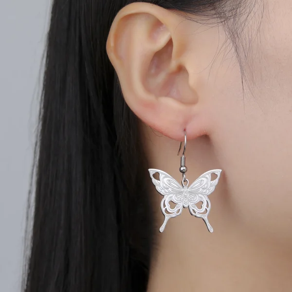 Butterfly Women's Earrings Stainless Steel Gold Color… – Rune… – Image 14