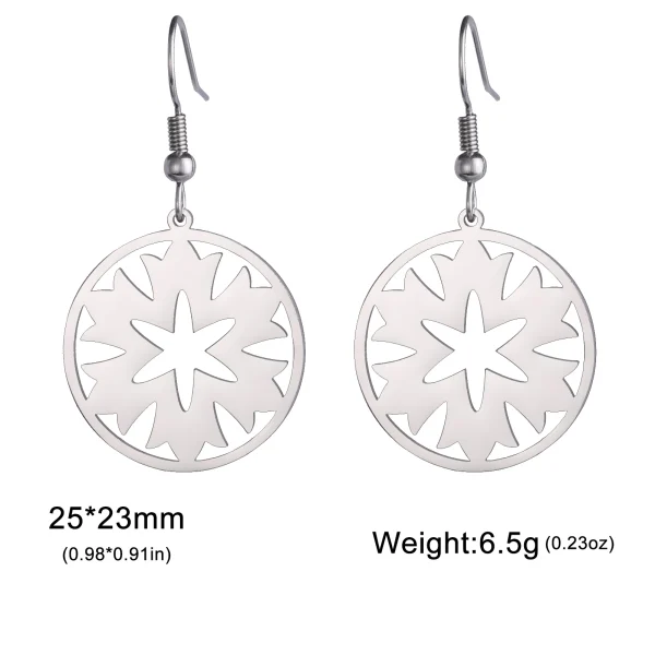 Boucles d'oreilles bohème en acier inoxydable pour… – Ailes… – Image 10