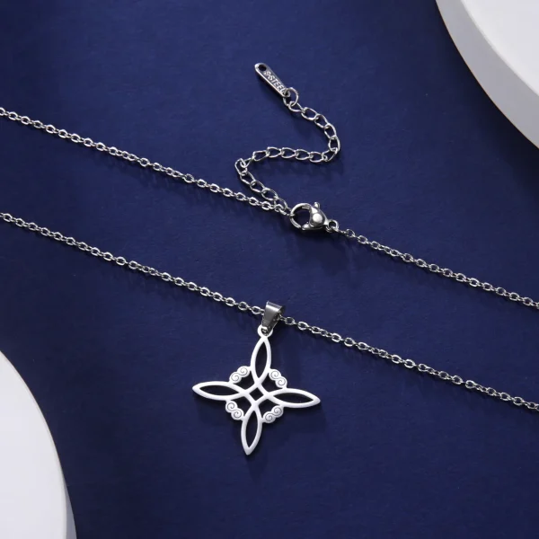 Wicca Witchcraft Witch Knot Necklace Stainless Steel… – Éclat… – Image 13