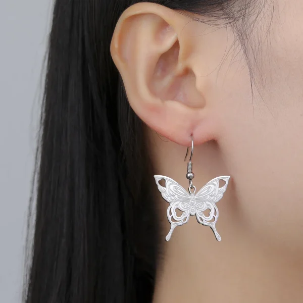 Butterfly Women's Earrings Stainless Steel Gold Color… – Rune… – Image 4