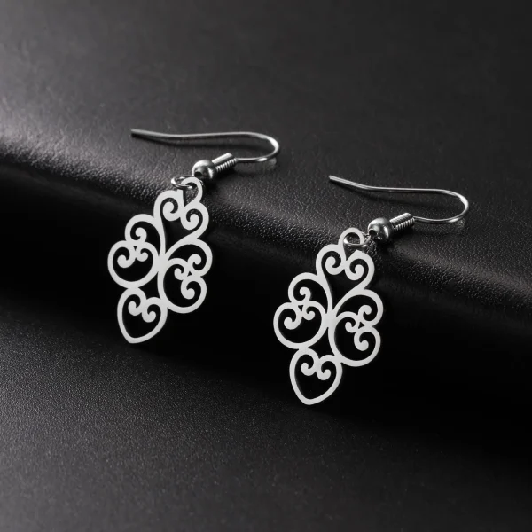 Boucles d'oreilles pendantes en filigrane Boucles… – Chant des… – Image 13