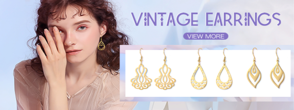 Boucles d'oreilles pendantes en spirale en acier… – Lueur… – Image 15