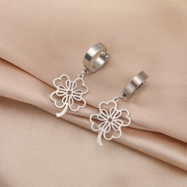 Boucles d'oreilles pendantes Everver à quatre feuilles… – Éclat… – Image 22