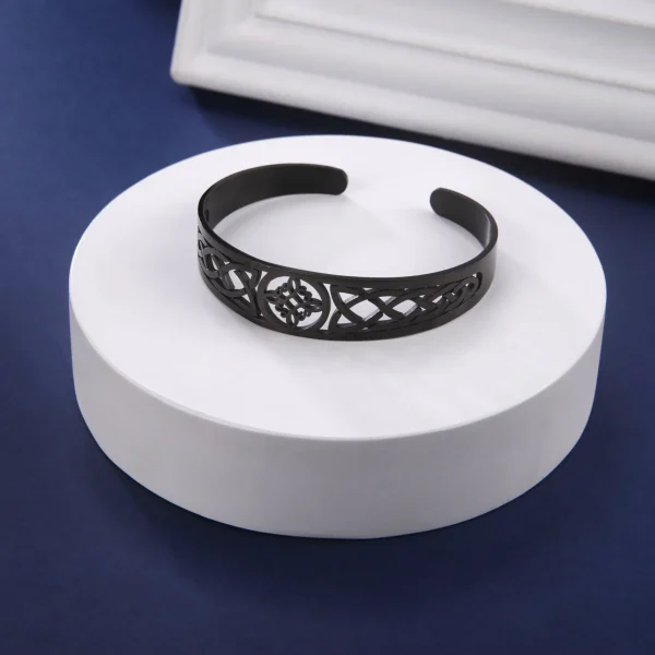 Bracelets manchette en acier inoxydable avec nœud de… – Rune de… – Image 21