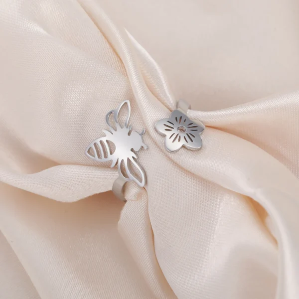 fleur libellule papillon abeille anneaux ouverts pour… – Rune… – Image 29