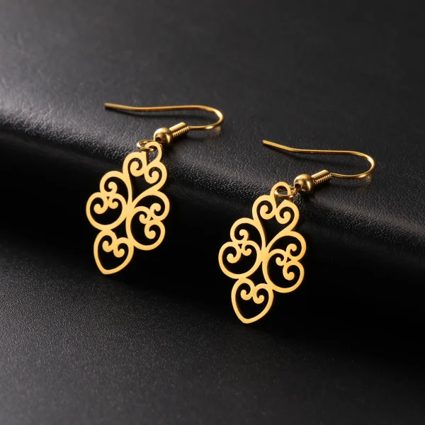 Boucles d'oreilles pendantes en filigrane Boucles… – Chant des… – Image 14