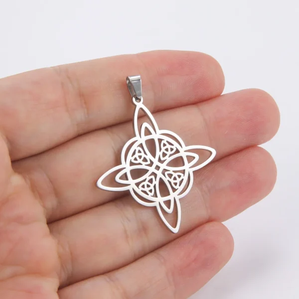Witch Knot Charms for Necklace Jewelry Making Stainless… – Rune… – Image 22