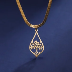 collier arbre de vie pour femmes et filles, en acier… – Chant…