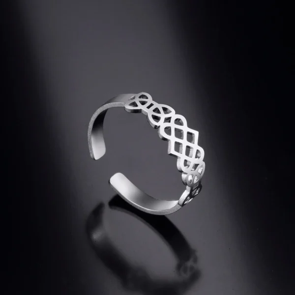 Irish Celtics Knot Ring for Women Stainless Steel… – Lueur… – Image 14