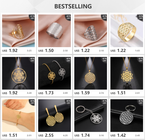 archange Metatron Cube porte-clés en acier inoxydable… – Ailes… – Image 10