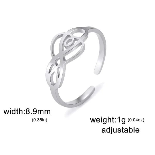 bague Vintage avec nœud celtique irlandais pour… – Chant des… – Image 9