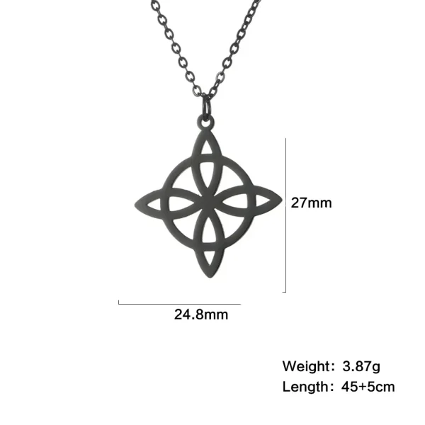 Collier pendentif nœud de sorcière pour femme, tour de… – Chant… – Image 11