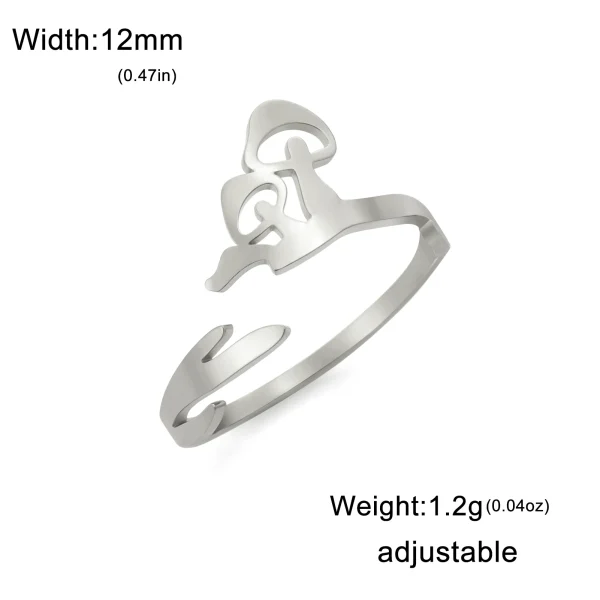 Cute Sweet Mushroom Rings Open Adjustable Women… – Rune de… – Image 7