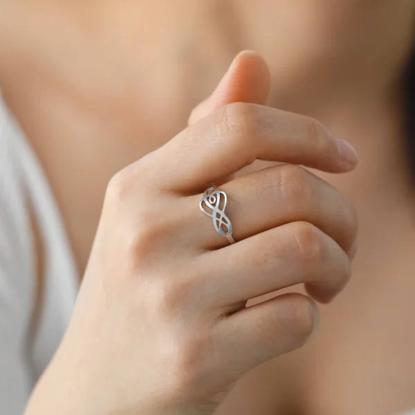 bague Vintage avec nœud celtique irlandais pour… – Chant des… – Image 3