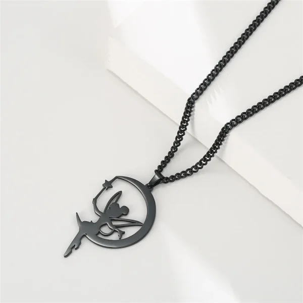 Collier pendentif elfe nickel é pour femmes et filles,… – Éclat… – Image 6