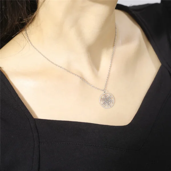 collier Cube d'ange sceau archange Metatron, en acier… – Lueur… – Image 26