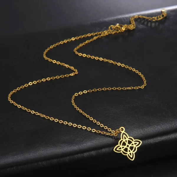 Collier pendentif nœud de sorcière pour femme, tour de… – Chant… – Image 5