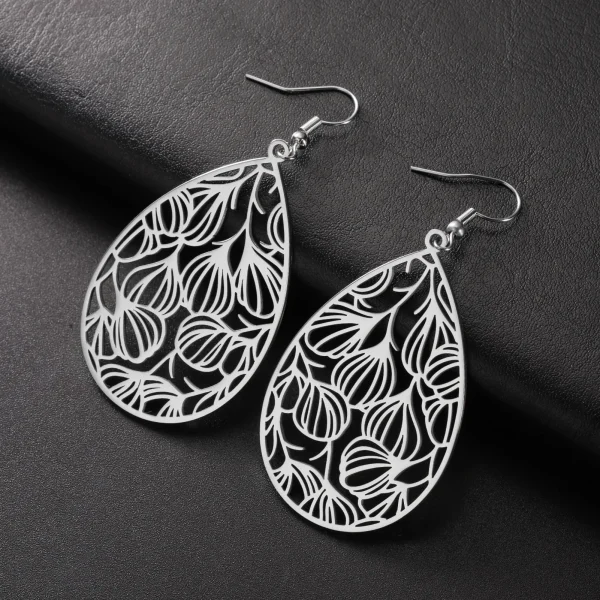 Boucles d'Oreilles Bohème Filig123 en Forme de Goutte… – Ailes… – Image 13